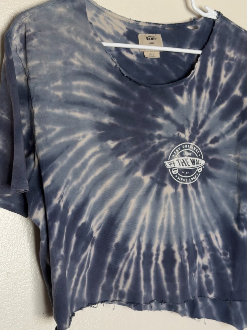 Vans Cropped Tie Dye T shirt - Unisex L